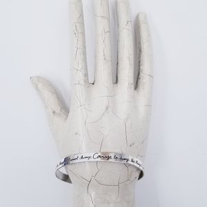 Sterling Silver Serenity Prayer Cuff Bracelet Ladies